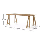 GDFStudio Sabrina Mid-Century Modern Wood Dining Table