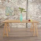 GDFStudio Sabrina Mid-Century Modern Wood Dining Table