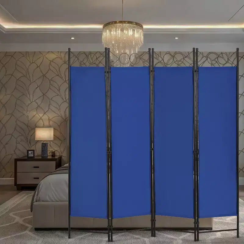 BestMassage Room Divider 4 Panel Folding Privacy Screen 5.6FT Freestanding Partition Wall Divider