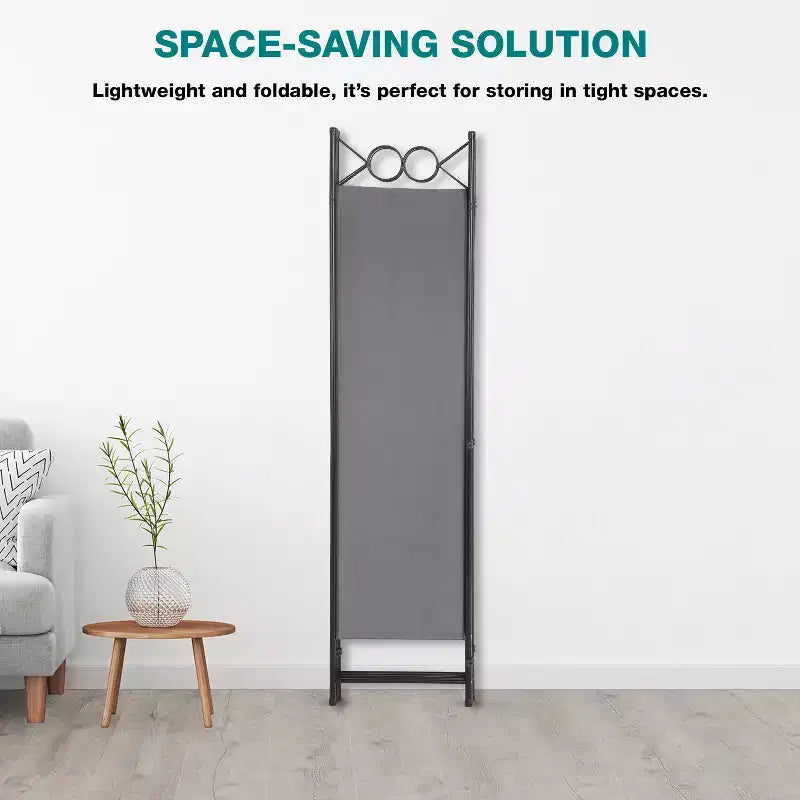 BestMassage Room Divider 4 Panel Folding Privacy Screen 5.6FT Freestanding Partition Wall Divider