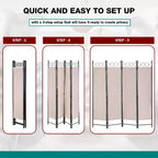 BestMassage Room Divider 4 Panel Folding Privacy Screen 5.6FT Freestanding Partition Wall Divider