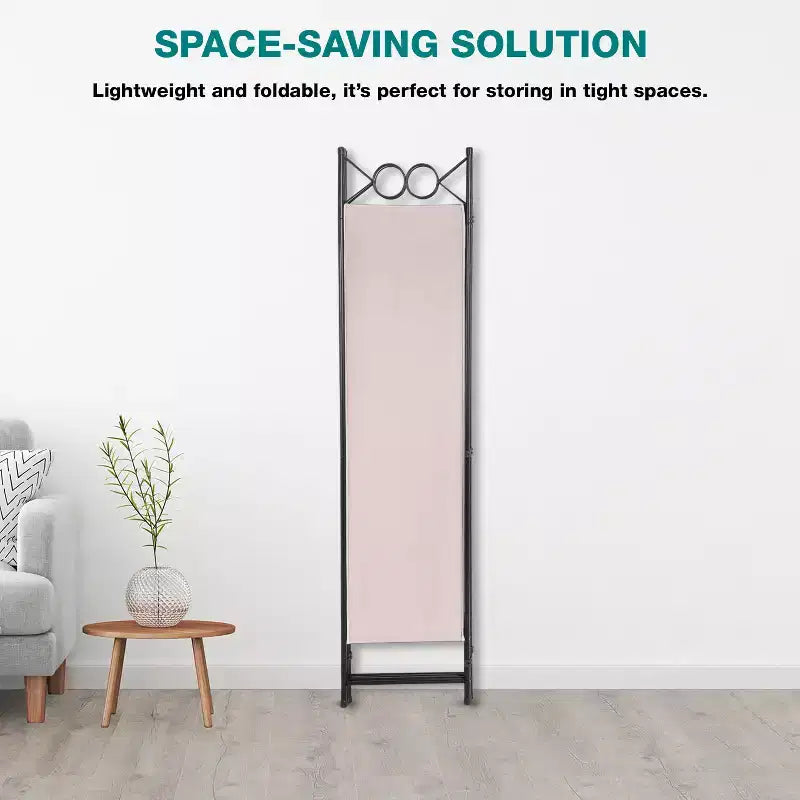 BestMassage Room Divider 4 Panel Folding Privacy Screen 5.6FT Freestanding Partition Wall Divider