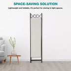 BestMassage Room Divider 4 Panel Folding Privacy Screen 5.6FT Freestanding Partition Wall Divider