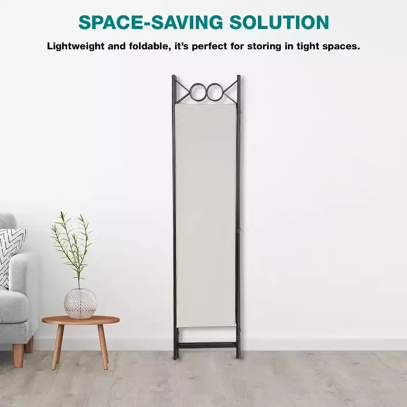 BestMassage Room Divider 4 Panel Folding Privacy Screen 5.6FT Freestanding Partition Wall Divider