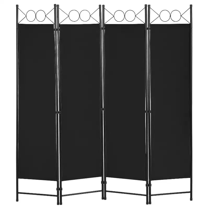 BestMassage Room Divider 4 Panel Folding Privacy Screen 5.6FT Freestanding Partition Wall Divider