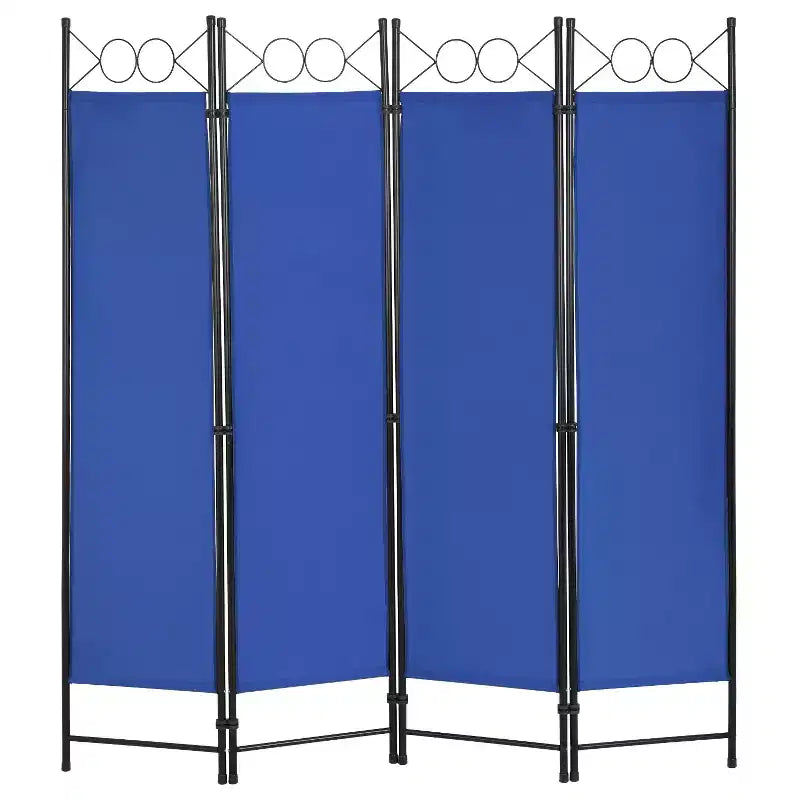 BestMassage Room Divider 4 Panel Folding Privacy Screen 5.6FT Freestanding Partition Wall Divider