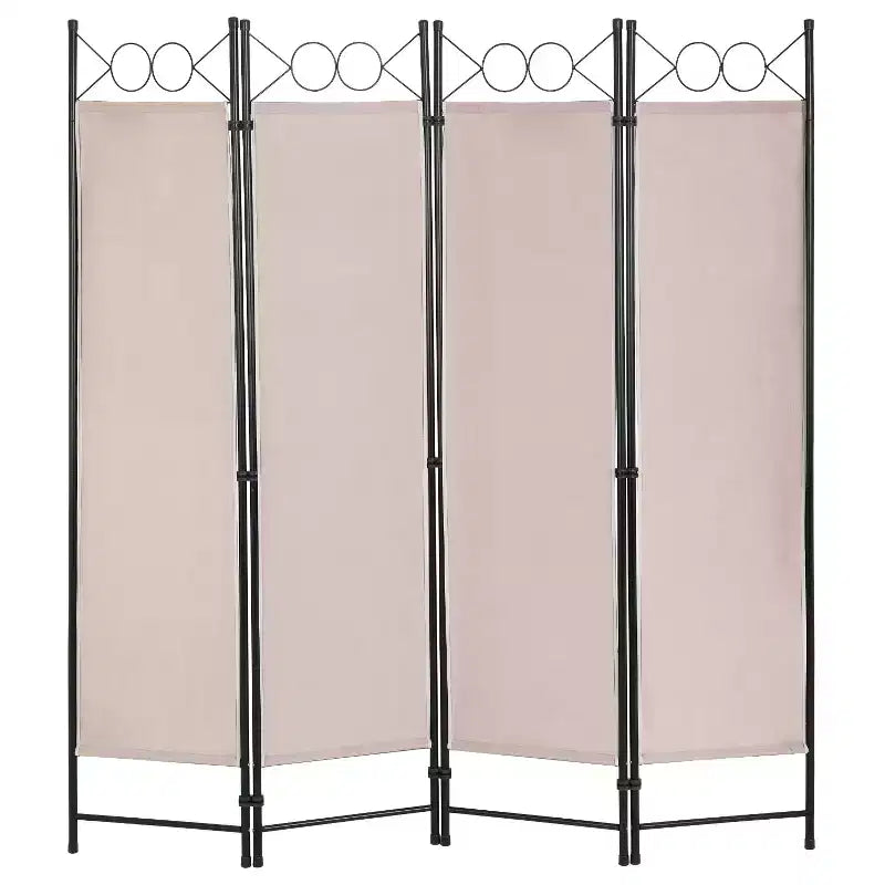 BestMassage Room Divider 4 Panel Folding Privacy Screen 5.6FT Freestanding Partition Wall Divider