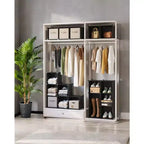 Cube Storage Organizer, Set of 16 Plastic Cubes, Cube Shelf, Book Shelf, Closet Organizers and Storage, Room Organization, 12.2 x 48.4 x 48.4 Inches