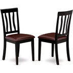 HomeStock Oval Kitchen Dining Table Set with 6 Chairs Modern Style
