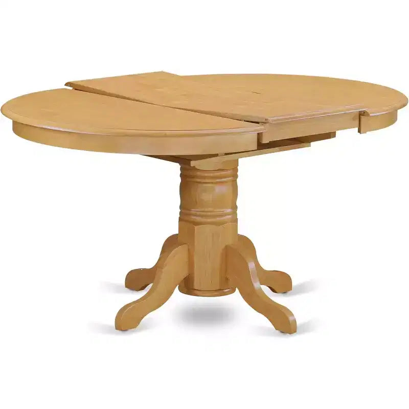 HomeStock Oval Dining Table Set With 4 Chairs Formal Style