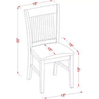 HomeStock Small Kitchen Table Set -Square Table And Kitchen Dining Chairs