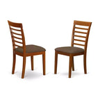 Portland Oval Dining Set Saddle Brown Table With Chairs