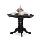 HomeStock 5 Piece Round Kitchen Dining Set Black