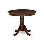 HomeStock ANDO5 MAH W 5 Piece Round Dining Set Mahogany
