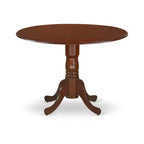 Round Dinette Set 42 Inch Table 2 Chairs Small Space Dining Mahogany Finish
