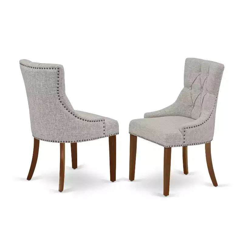 Round Dinette Set 42 Inch Table 2 Chairs Small Space Dining Mahogany Finish