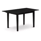 HomeStock NFDA5 Black Rectangle Dining Set with 4 Chairs
