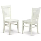 HomeStock ANVA5 Linen White 5 Piece Round Pedestal Dining Set