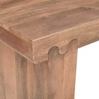 Whisen Minimalist Farmhouse Mango Wood Console Table & Entryway Side Table with Thickened Tabletop