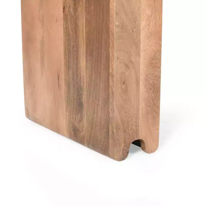 Whisen Minimalist Farmhouse Mango Wood Console Table & Entryway Side Table with Thickened Tabletop