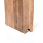 Whisen Minimalist Farmhouse Mango Wood Console Table & Entryway Side Table with Thickened Tabletop