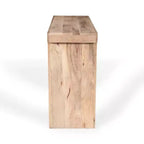 Whisen Minimalist Farmhouse Mango Wood Console Table & Entryway Side Table with Thickened Tabletop