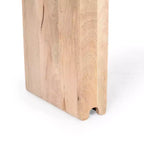 Whisen Minimalist Farmhouse Mango Wood Console Table & Entryway Side Table with Thickened Tabletop