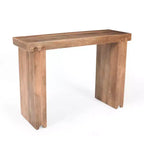 Whisen Minimalist Farmhouse Mango Wood Console Table & Entryway Side Table with Thickened Tabletop