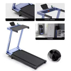 DeerRun A1 6% Incline Walking & Running Treadmill with Handrails, 0.67.5 MPH, 300 lb Capacity for Home Fitness
