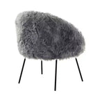 Inspired Home Ana Lux Fur Accent Chair