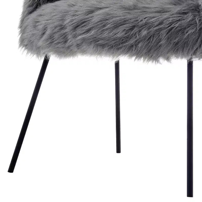 Inspired Home Ana Lux Fur Accent Chair