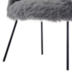 Inspired Home Ana Lux Fur Accent Chair