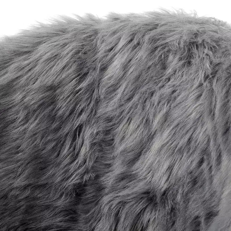 Inspired Home Ana Lux Fur Accent Chair