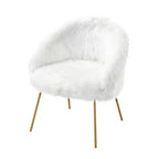 Inspired Home Ana Lux Fur Accent Chair