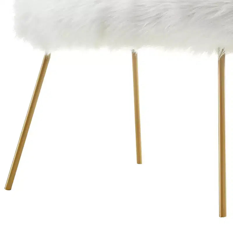 Inspired Home Ana Lux Fur Accent Chair