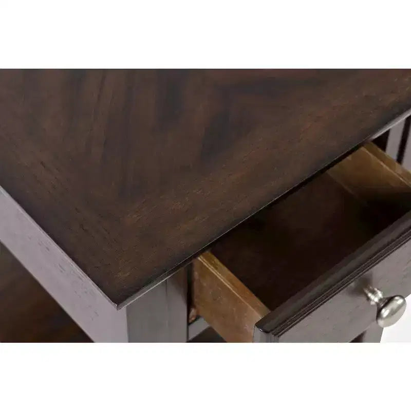 Jofran,Modern Espresso Chairside End Table