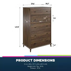 Ameriwood Home Farnsworth 5-Drawer Dresser