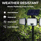 Bell and Howell Solar Lights Bionic Solar Outdoor Light, Motion Sensor Waterproof LED Floodlight
