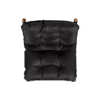 Jennifer Taylor Home Oxford 26.5 Leather Mid-Century Modern Accent Chair, Noir Black Leather