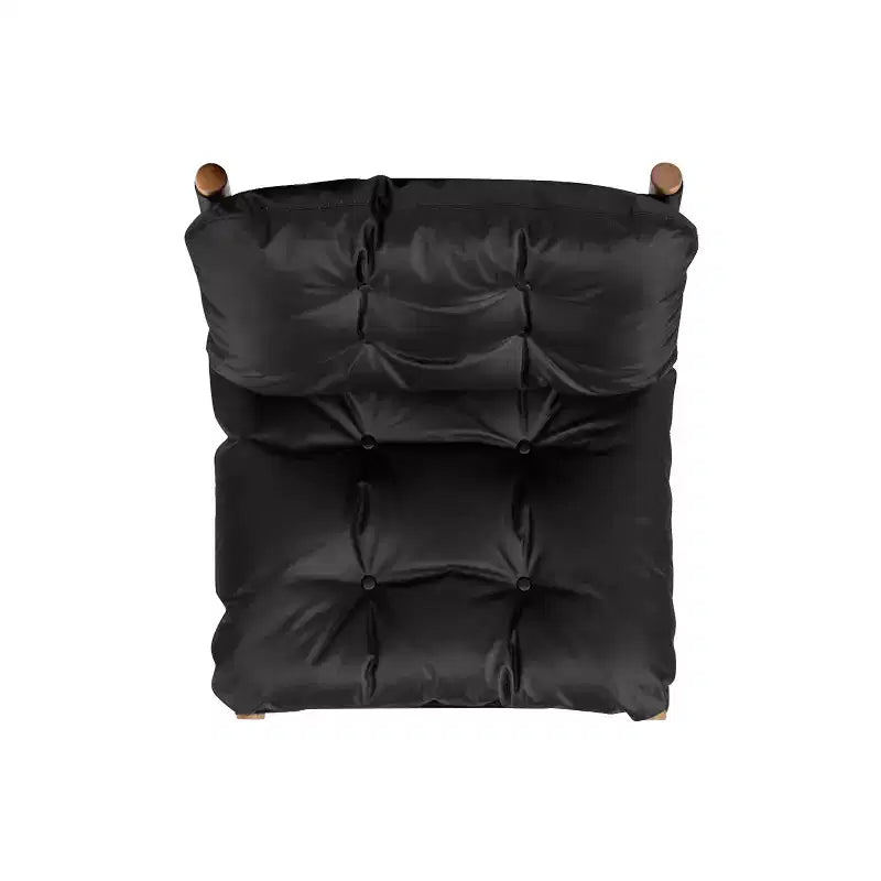 Jennifer Taylor Home Oxford 26.5 Leather Mid-Century Modern Accent Chair, Noir Black Leather