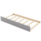 Whisen Wood Bunk Bed with Trundle and Storage Staircase