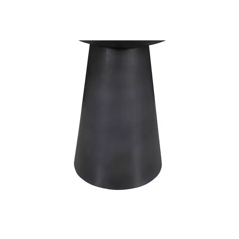 Jofran,Circularity Modern Luxury Marble and Iron 15 Round Pedestal Chairside End Table