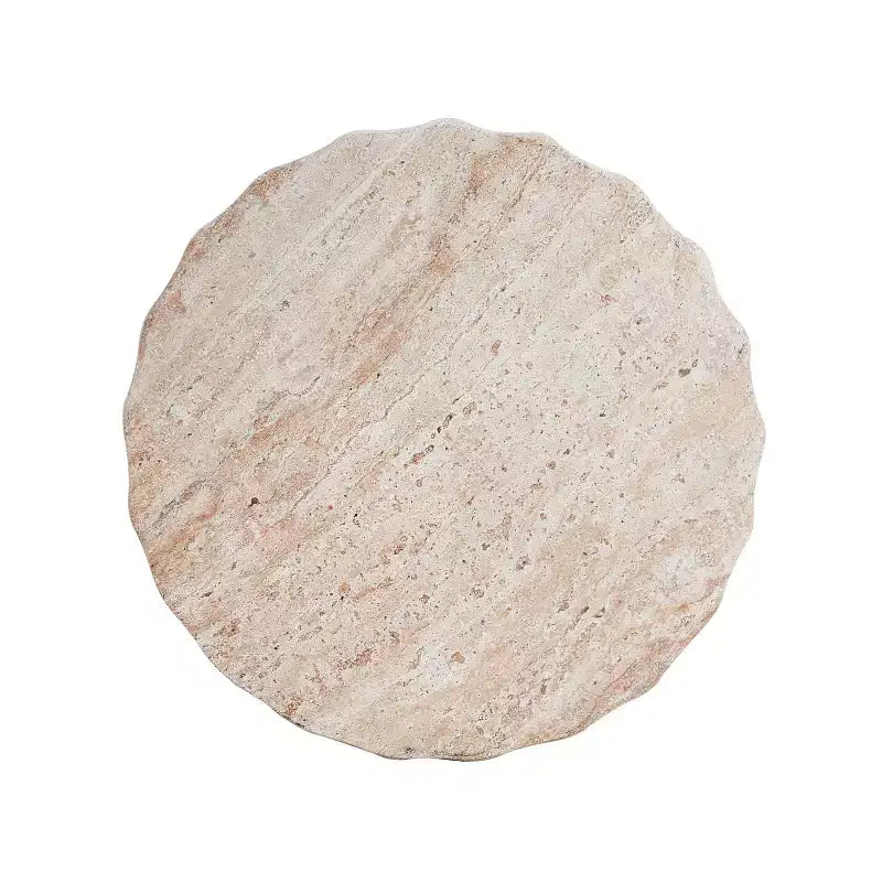 Christopher Knight Home Gillian Outdoor Cylinder Shape Travertine Lightweight Concrete Side Table