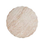 Christopher Knight Home Gillian Outdoor Cylinder Shape Travertine Lightweight Concrete Side Table
