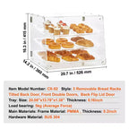 VEVOR Pastry Display Case, 3-Tier Commercial Countertop Bakery Display Case, Acrylic Display Box with Rear Door Access ,20.7x14.2x16.3