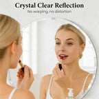 Round Frameless Bathroom Mirror for Over Sink with Beveled Edge - Circle Wall Mirror for Bathroom & Vanity, Elegant & Simple Look