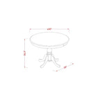 HomeStock Dining Table Made of Rubber Wood