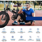 Electric Bike for Adults,20 x 4.0 Fat Tire Folding Ebike,48V Removable Battery and 7-Speed Gears Ideal for Commuting