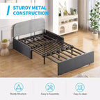Mjkone Twin Size Sofa Bed, 2 in 1 Convertible Linen Loveseat Sleeper Sofa Couch with Cushions