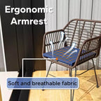 UPTIOT 3 Piece Wicker/rattan Seating Group With Cushions